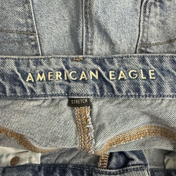 American Eagle Women's Size 12 Blue Curvy 90's Bootcut Denim Jeans Y2K Retro - Picture 5 of 8